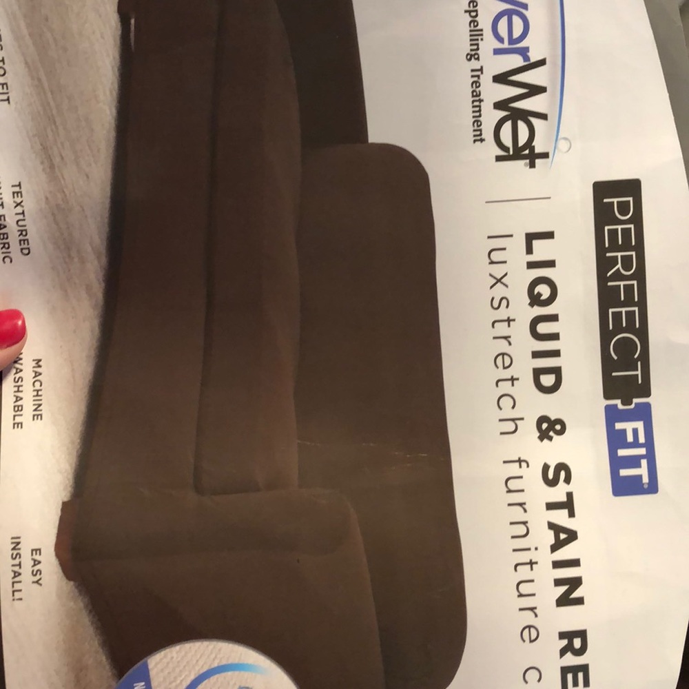 Sofa cover brown